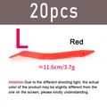 20 piezas Rojo L