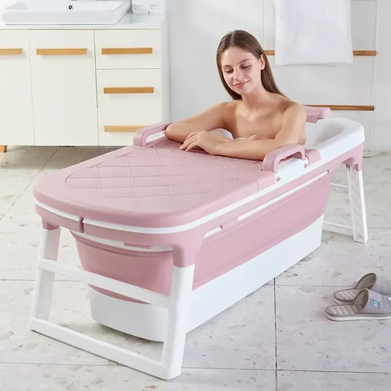 1.43m Plastic Bathtub for Adults High Quality Household Soaking Tub Cheap Price Durable Material Home Bathroom Essentials