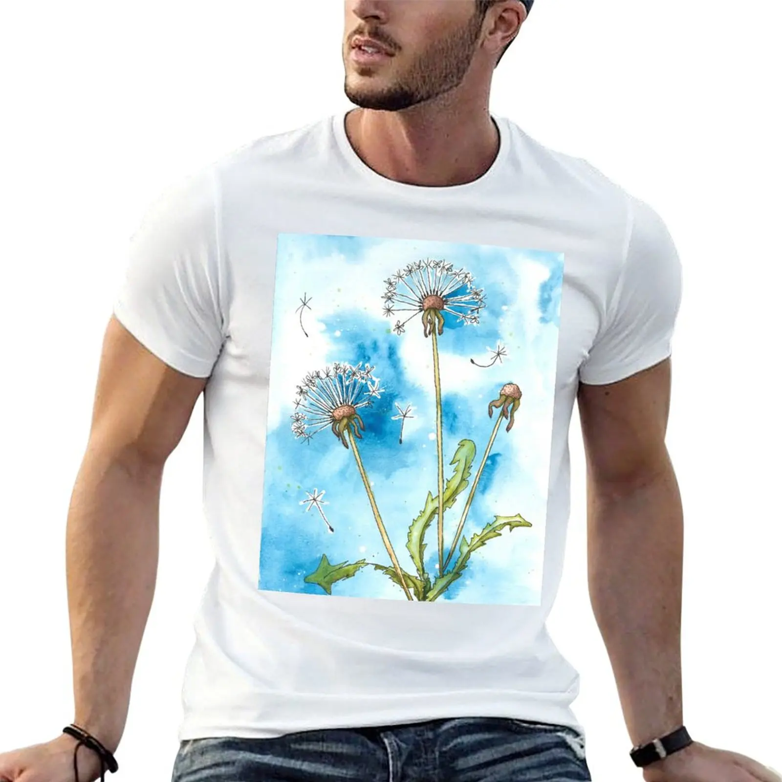 Dandelion Clocks T-Shirt Halloween Casual T-Shirt