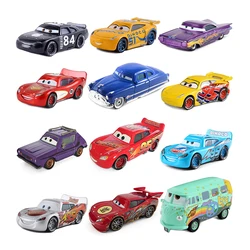 Disney Pixar Cars figuras de Anime, Doc, Hudson, Ramone, Lightning, McQueen, Fillmore, Racing Metal Model, Racing Car Toys, regalos para niños