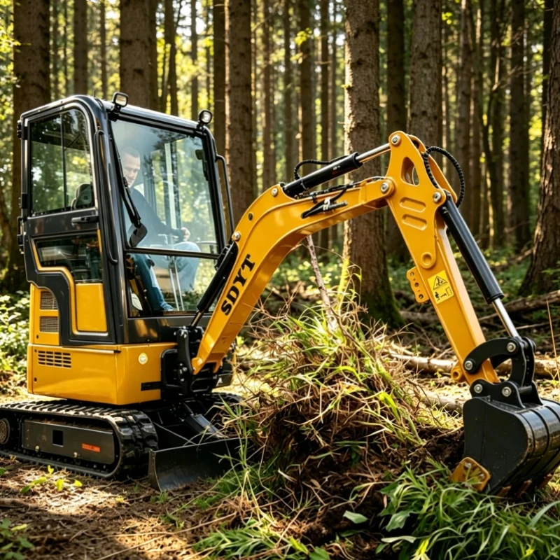 Compact Mini Excavator Strong Digging Performance Widely Used In Construction And Agriculture Customized