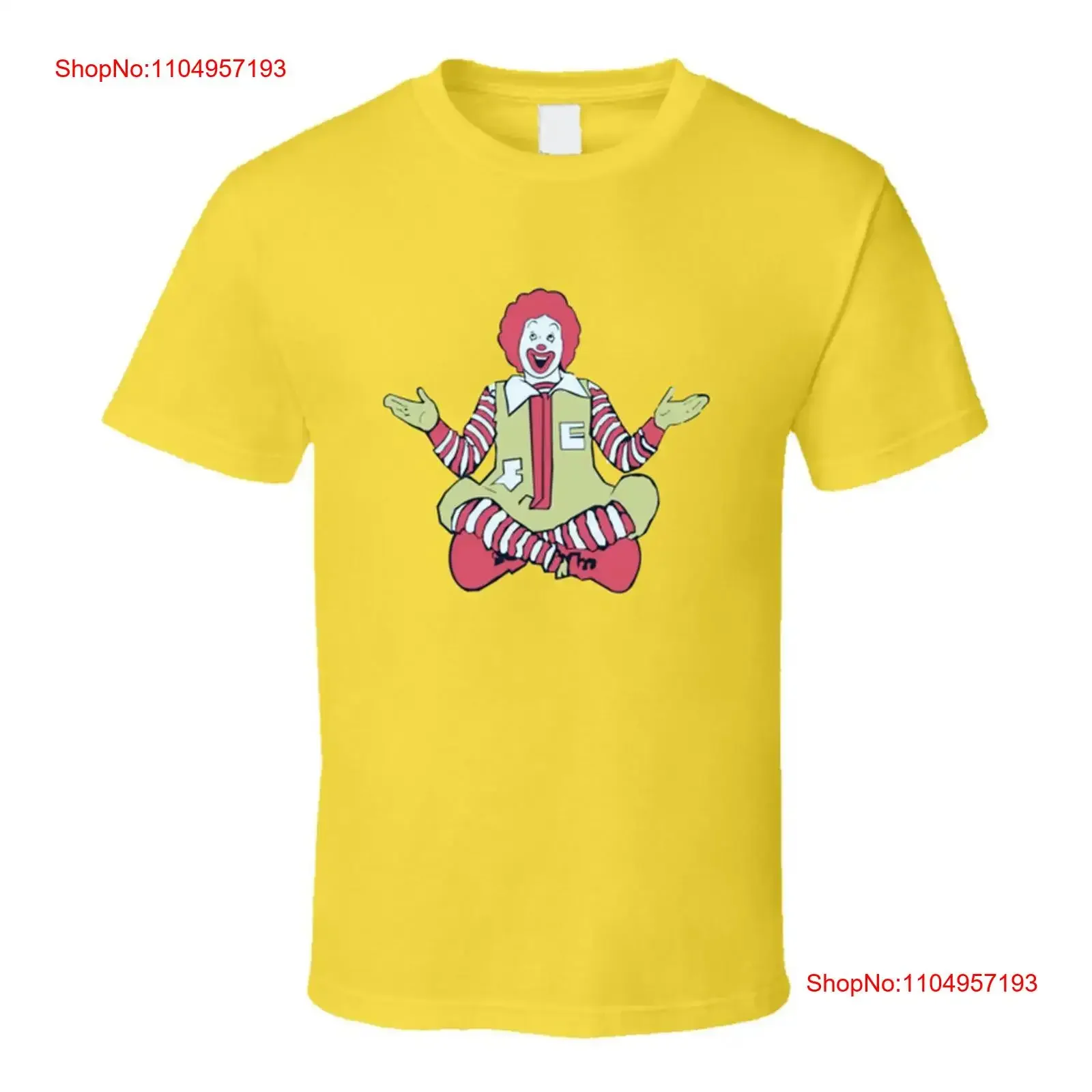 Mcdo Ronald Vintage estilo Retro camiseta y ropa vintage lavado moda suave elegante cómodo transpirable versátil