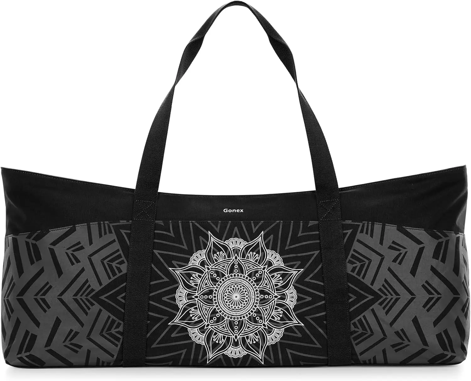Сумка для коврика для йоги Gonex, очень большая холщовая спортивная сумка с водонепроницаемым карманом и металлической молнией, подходит для коврика и блоков, стильная переноска для коврика для йоги Сумка для коврика для йоги Gonex, очень большая холщовая спортивная сумка с водонепроницаемым карманом и металлической молнией, подходит для коврика и блоков, стильная переноска для коврика для йоги