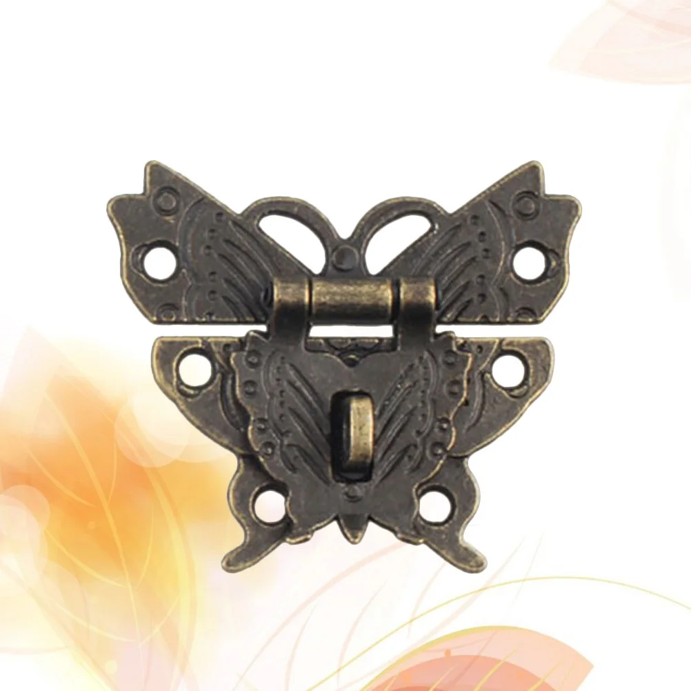 

2pcs Butterfly Clasp Alloy Wood Box Lock For Jewelry Gift Wine Chest Drawer Cabinet Furniture Hasp Latch