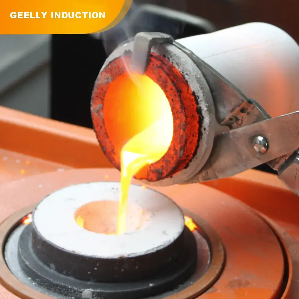 IGBTl Gold Iron Melting Machine with Crucible Melting Furnace for Melting Gold Silver Brass Copper Iron with Fast Heating Speed