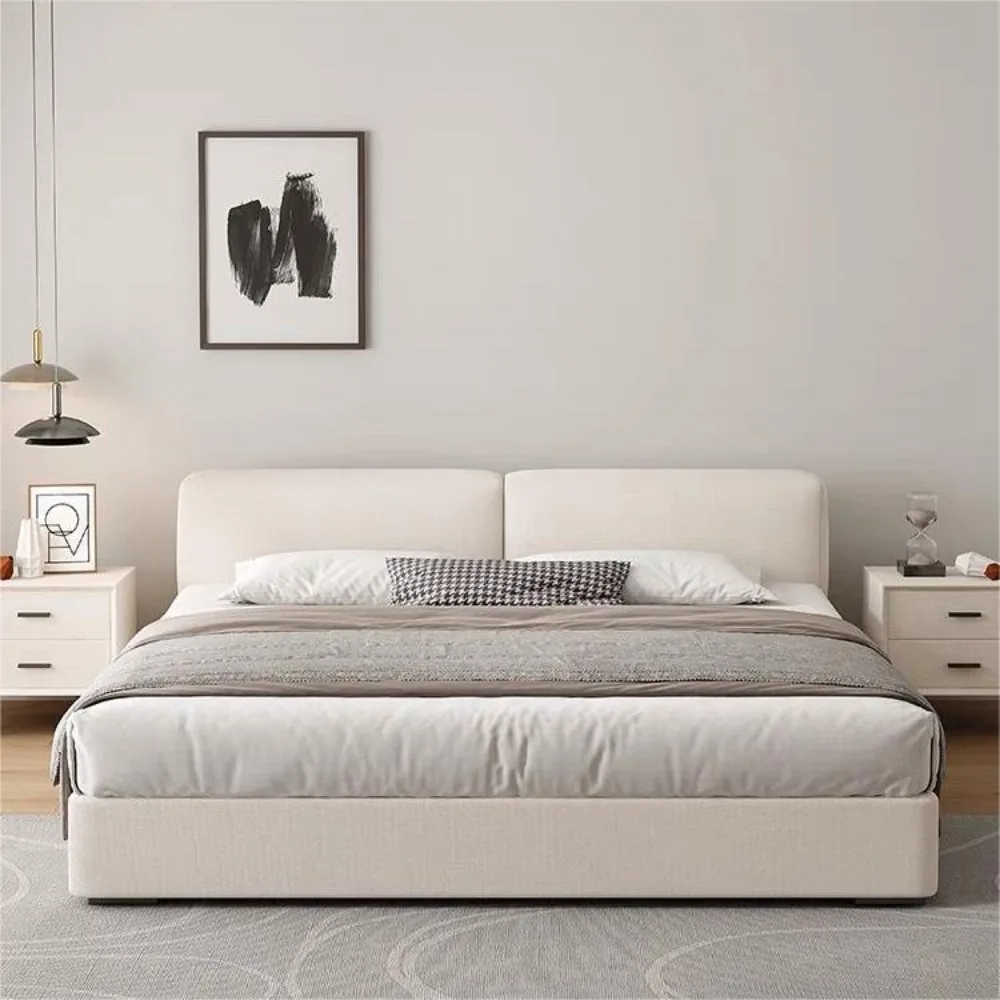 

Aesthetic Minimalist Beds Sleeping Modern Lounge Luxury Bed Teenage Girls Headboards Muebles Para El Hogar Apartment Furniture