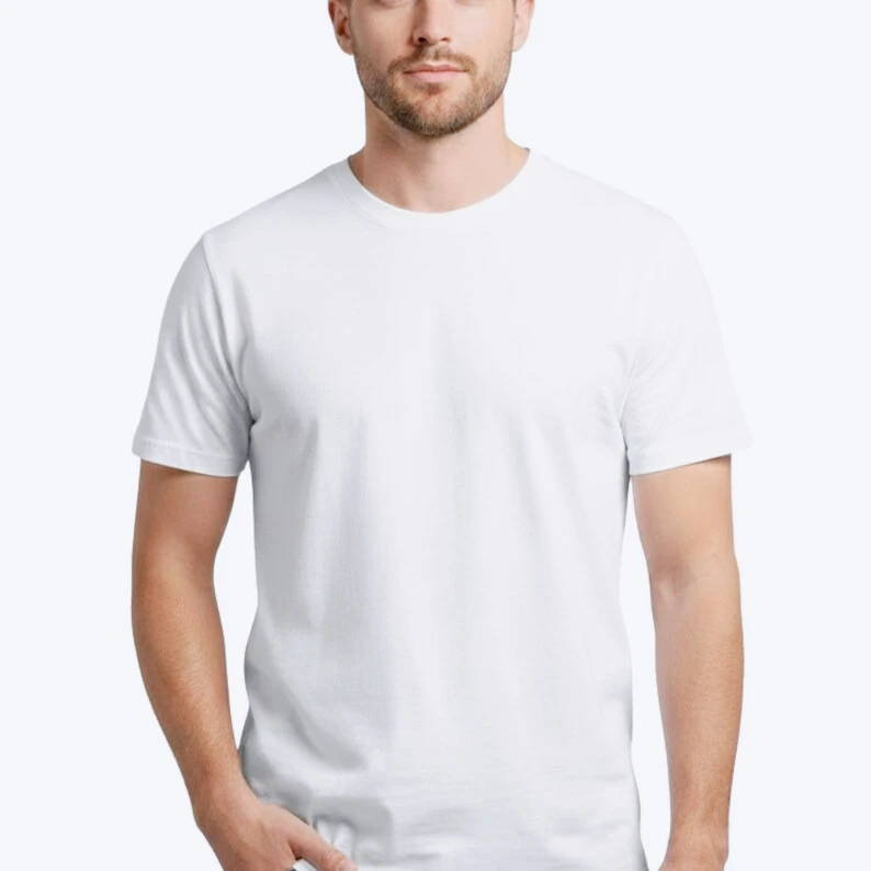 Summer Men T Shirt Cotton Tops Women Solid Color Blank Tshirts O-neck Round Collar Short-Sleeve Couple White Top Tees Clothing
