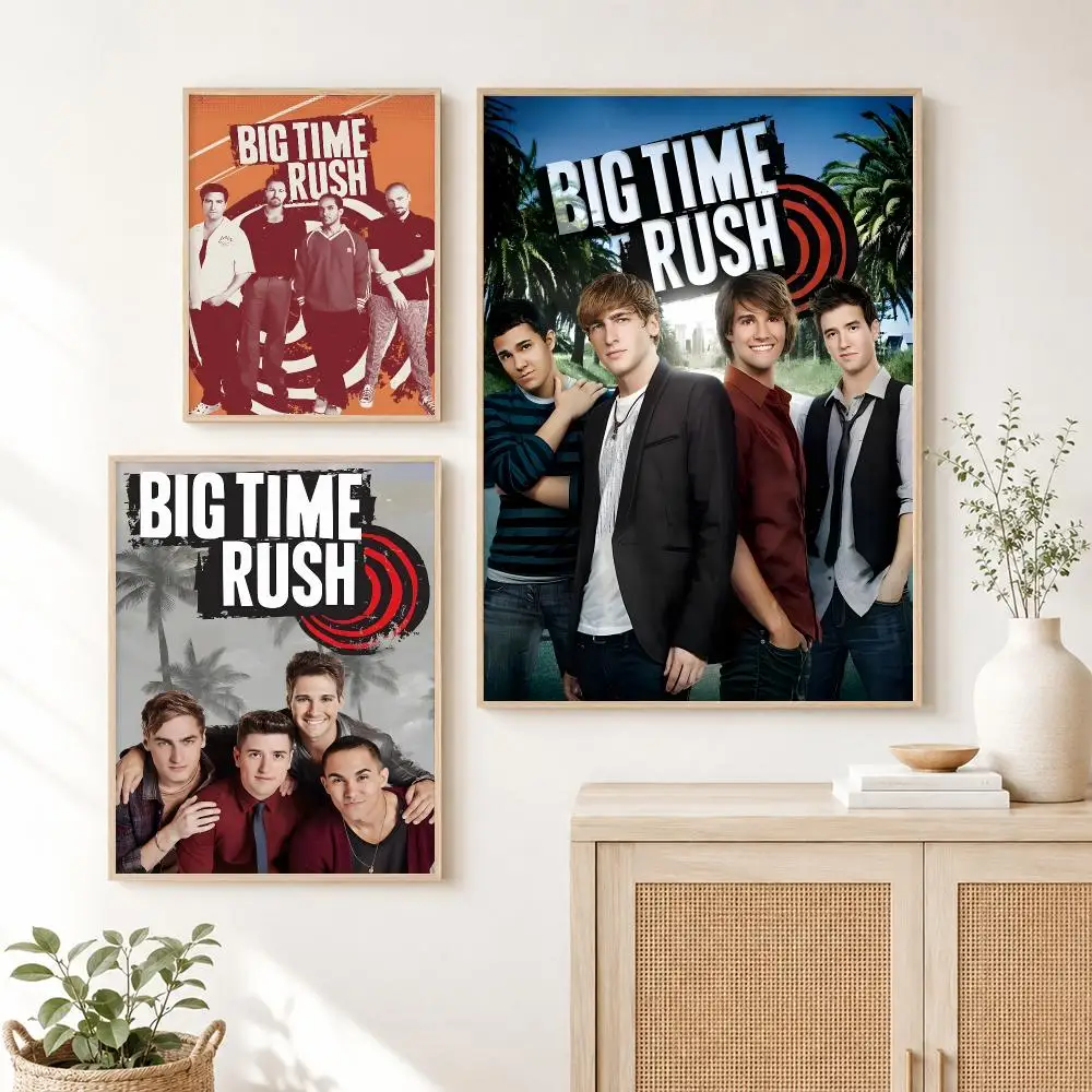 Big Time Rush band Poster Waterproof HD Modern Peel And Stick Wall Decor Living Room Dorm Garage