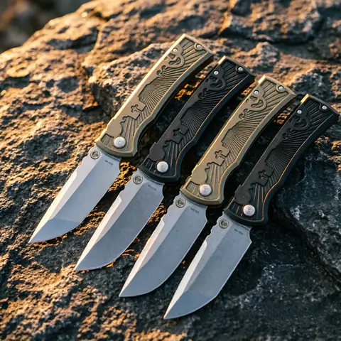 Pro-Tech Chaves Redencion 229 Folding Knife  Aluminum Handle S35VN Blade EDC Pocket Knife