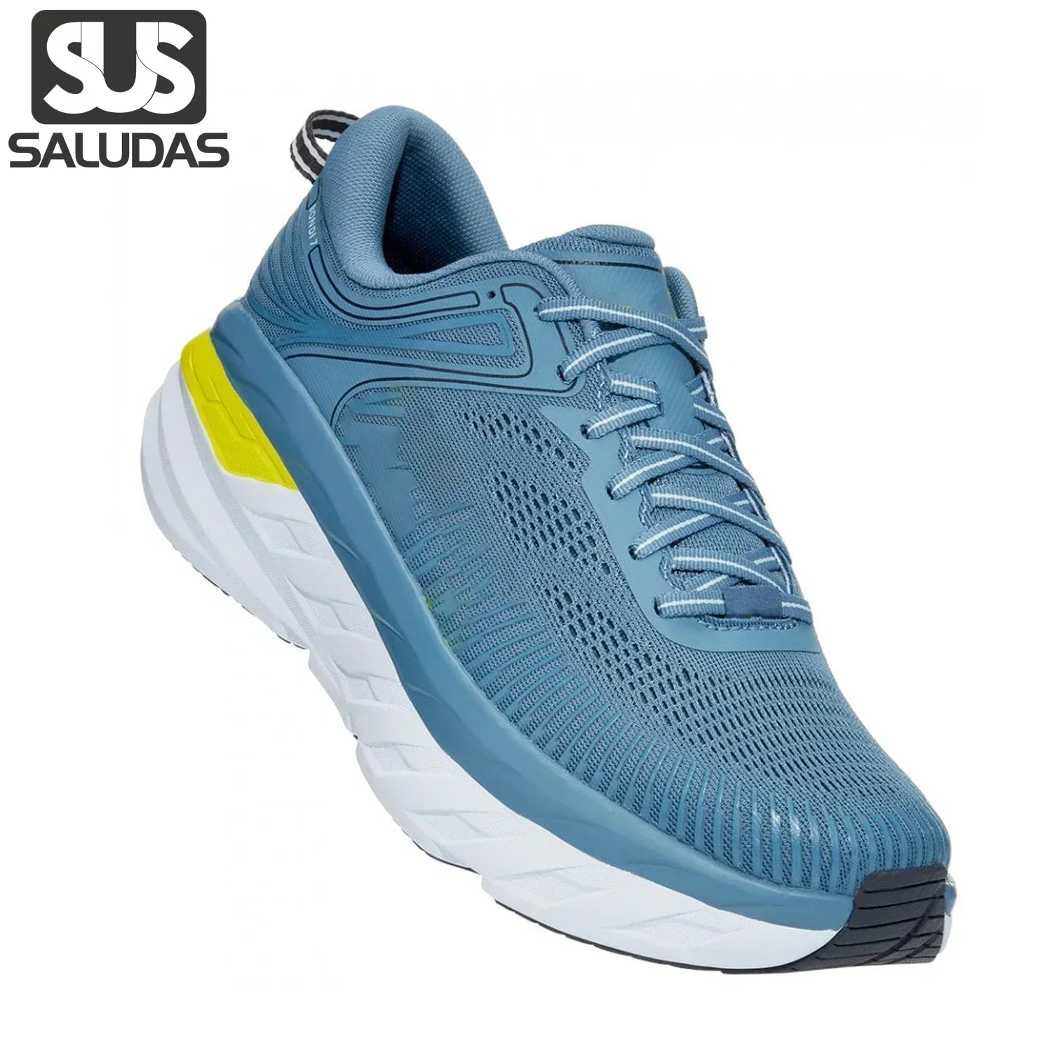 SALUDAS Original Men Running รองเท้าผ้าใบผู้หญิงรองเท้ามาราธอนกลางแจ้งหนา Elastic CUSHIONING คู่รองเท้าผ้าใบลําลอง