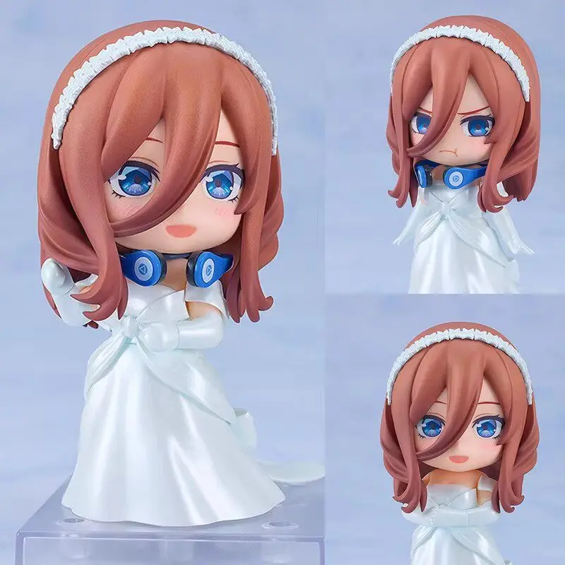 Die Quintessenz der Quintuplets 2374 #   Nendoroid Nakano Miku Hochzeitskleid Bewegliche Actionfigur Desktop-Ornament Deko-Geschenk