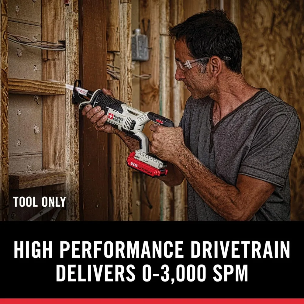 Sega alternativa a batteria MAX da 20 V, solo utensile - 3000 SPM, velocità variabile, cambio rapido della lama