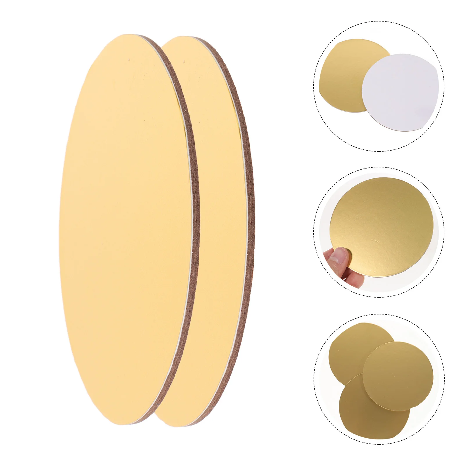 

20pcs Round Paper Boards 10Cm Disposable For Birthday Wedding Bakery Dessert Display Baking Supplies Household Decorative Cake