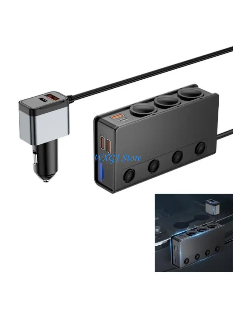 

37JE USB Port Car Chargers Cigarettes Adapter QC3 0 PD18W Rapid