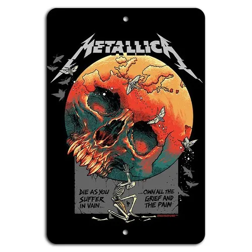 Die As You Suffer Konzert-Poster Metallschild Dekoration aus Aluminium