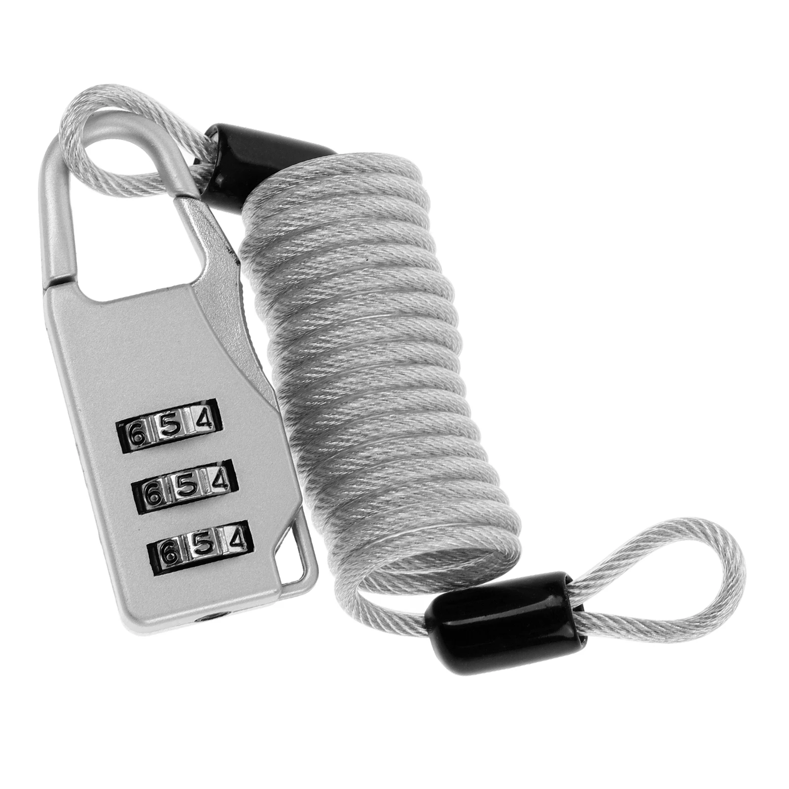 

1 set 1 Set Heavy Duty Steel Wire Rope Anti Theft Cable For Luggage Suitcase Locker Motorcycle Electric Scooter Freezer Lock