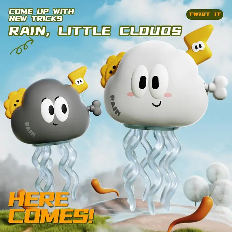 

1Pcs Fun Wind-Up Octopus Cloud Figure: Sensory Play Fidget Toy for Relaxation, Party and Home Desk Entertainment