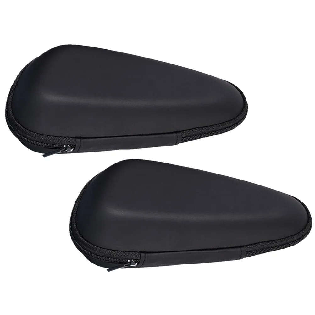 2 قطعة صندوق تخزين ماكينة الحلاقة اللحية Pu Eva حافظة سفر مقاومة للصدمات ماكينة حلاقة محمولة منظم حاوية الحلاقة للرجال التهيأ #5