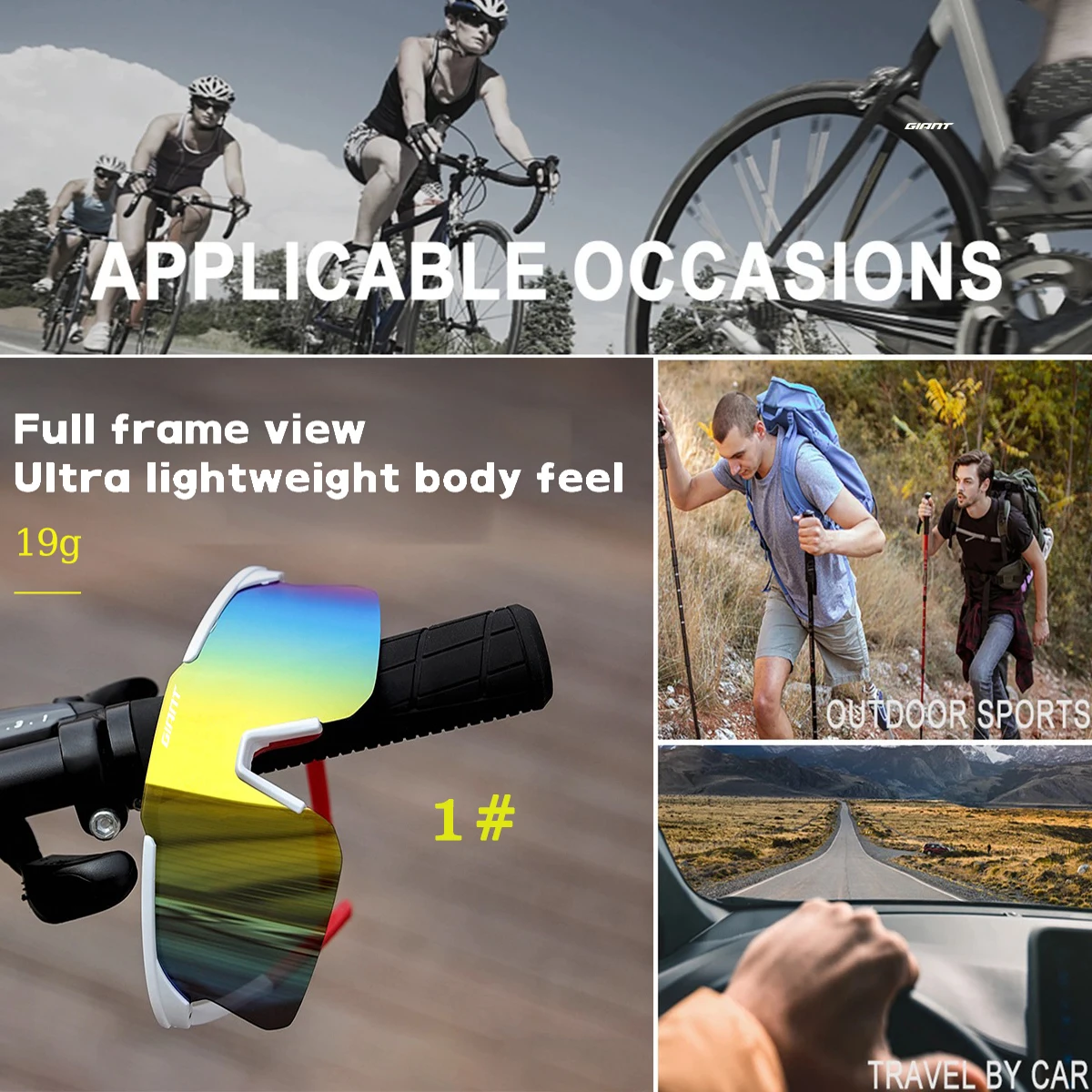 RIESEN Sport Männer frauen Sonnenbrille Straße Fahrrad Brille Mountainbike Reiten Schutz Brille Brillen Mtb Bike Sonnenbrille – Detail 18
