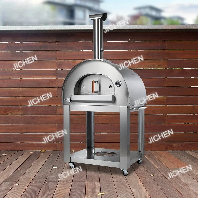 

ZQ Outdoor Courtyard Stainless Steel Italian Pizza Oven Pizz Grill Charcoal Wood Fire Kiln Stew Grill