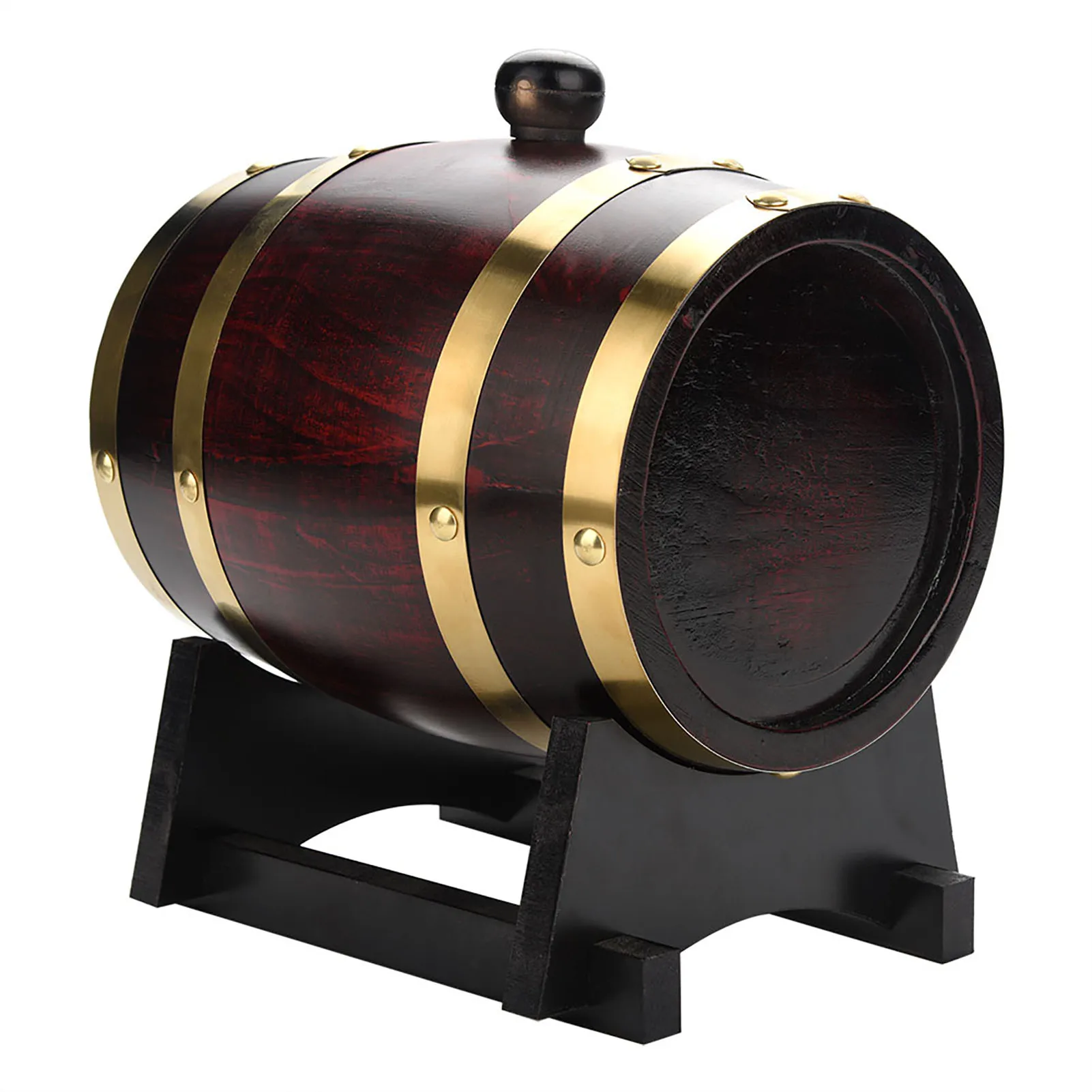 1/3/5/10L Wood Wine Barrel Vintage Oak Beer Brewing Accessories Whiskey Storage Container Home Decoration Wine Bar Accessories