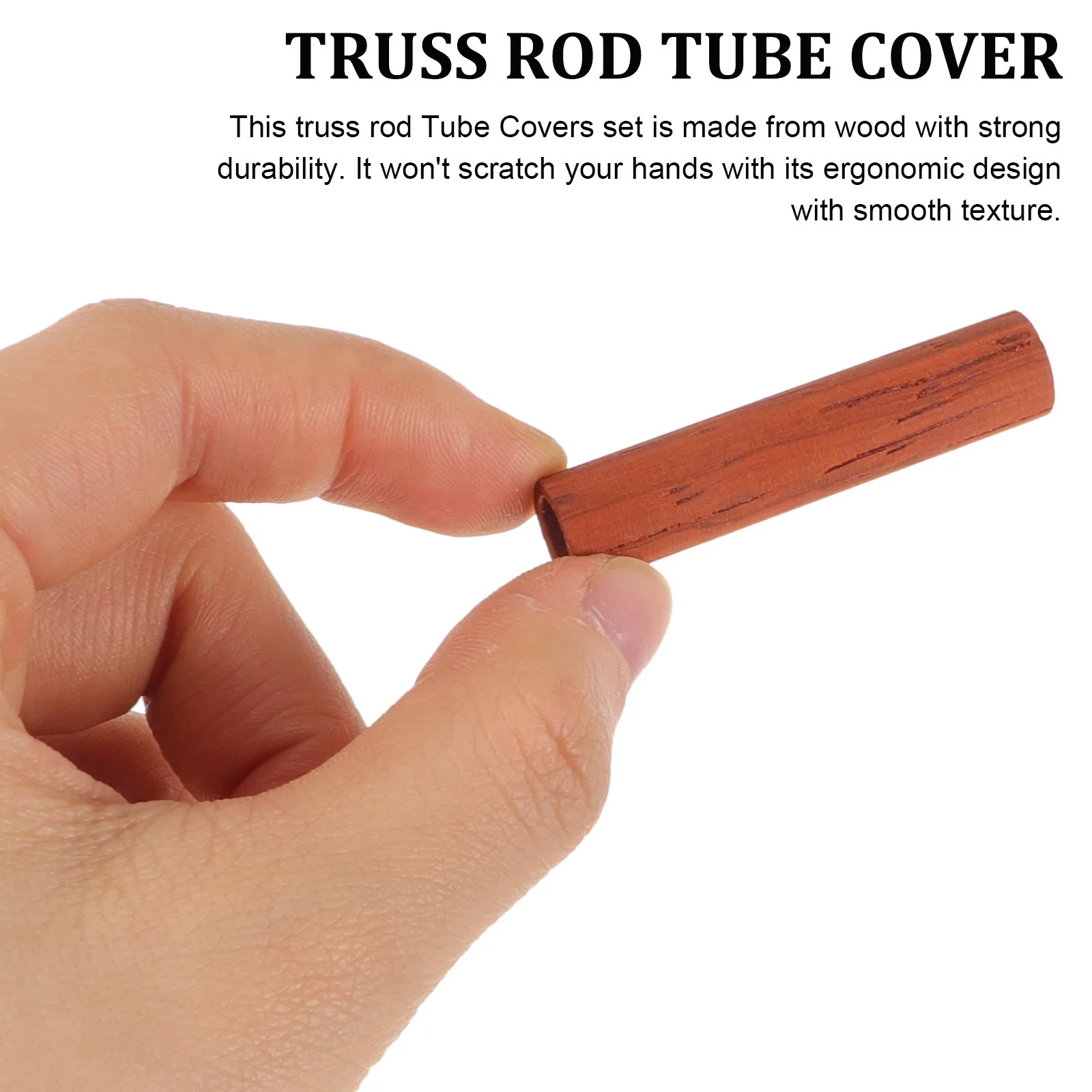 

8Pcs Wood Truss Rod Sleeve Covers Replacement Guitar Parts for Electric Bass Fittings Repairing Accessories Guitar Parts