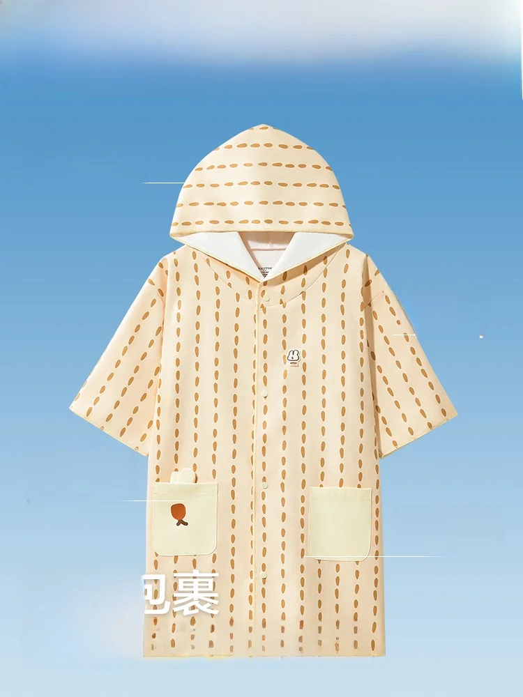 Kocotree Children's Bath Towel Quick Dry Beach Sunscreen Swimming Robe Baby Beach Towel Lightweight Polyester Cartoon Design