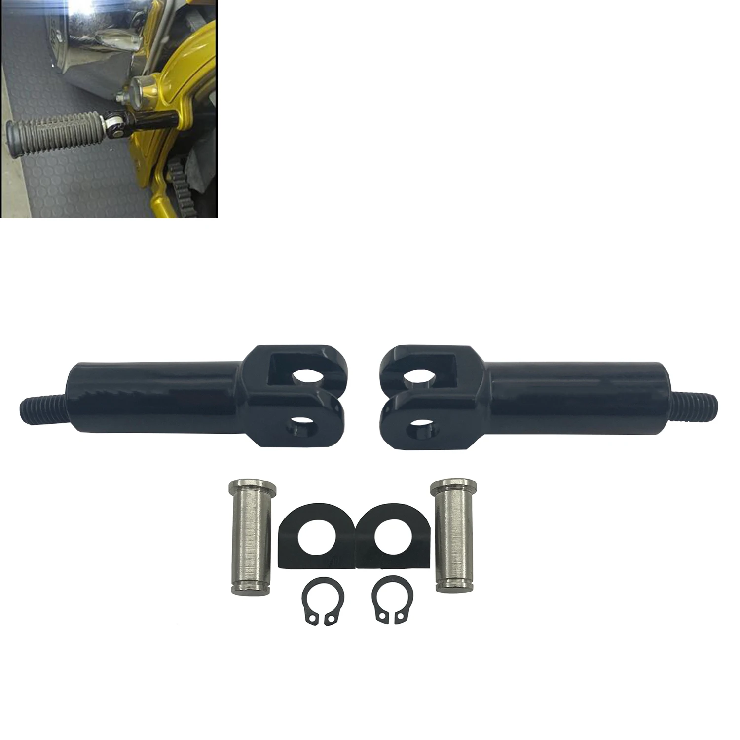 

Подставка для ног 3-3/8 дюйма, поддерживает крепление на скольчу, подходит для Harley Softail 2000-2017