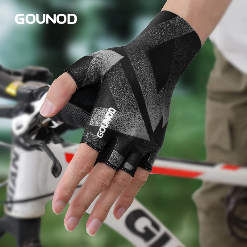 Professionelle Gym Fitness Atmungsaktive Anti-Slip Frauen Männer Halbe Finger Sommer Angeln Radfahren Finger Handschuhe Weibliche Fahrrad