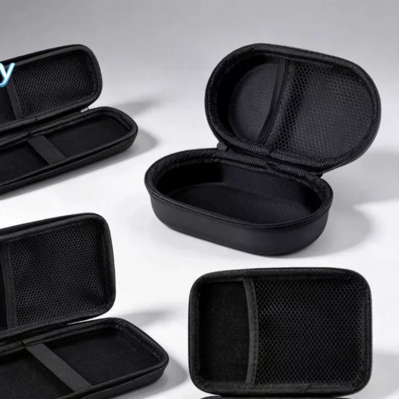 1Pc EVA Earphone Charger Storage Case, Portable Hard Shell Digital Gadget Bag, Data Cable U Disk Organizer