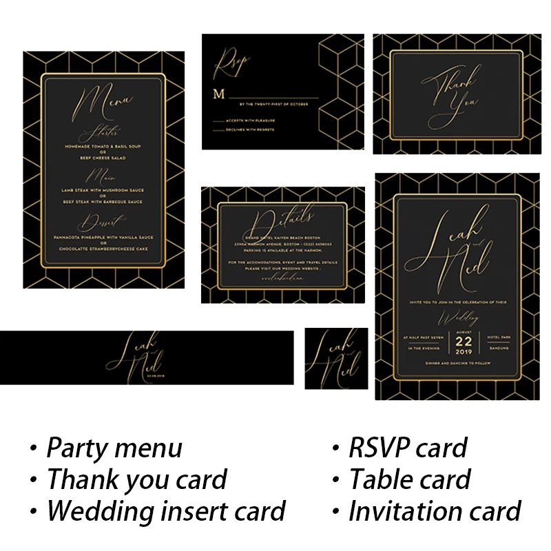 Custom Cards Thank You For Business Gift Packaging Decoration Personalized Logo Wedding Invitation Greeting Card Postcard