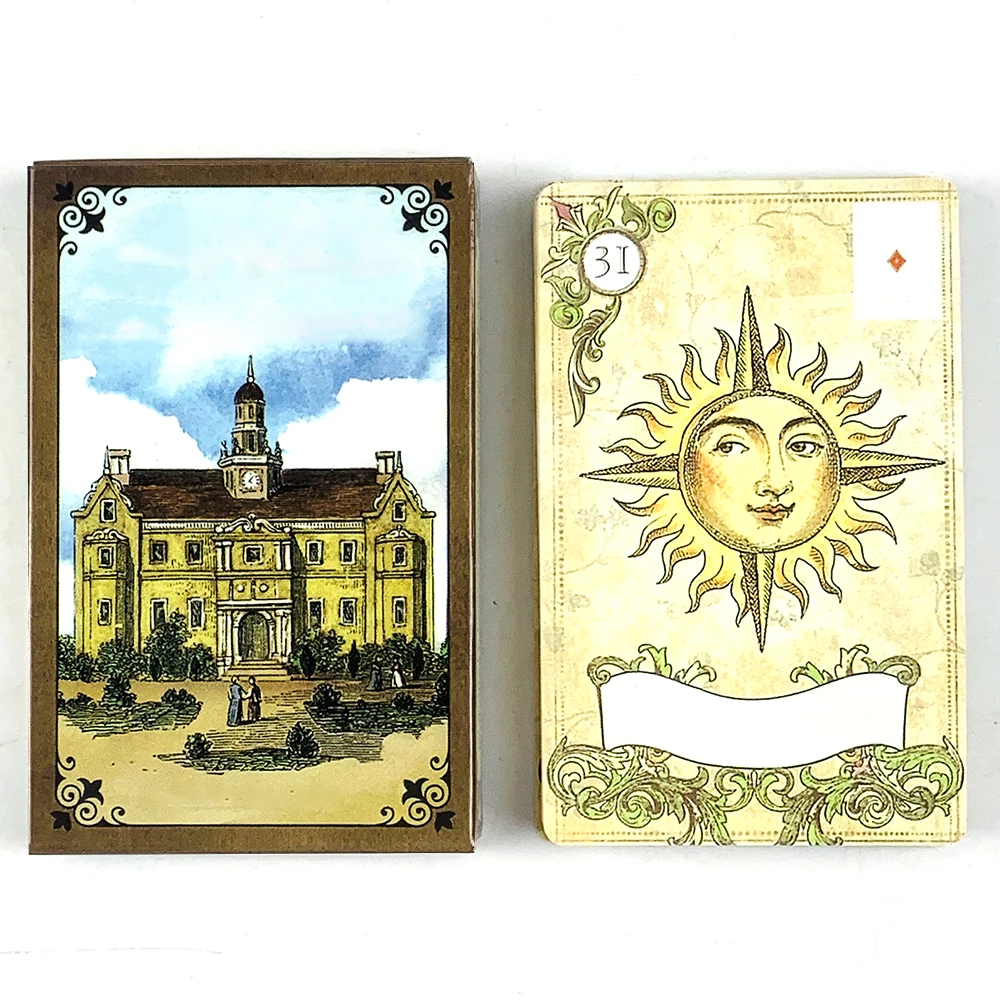 Old Style Lenormand Fortune-Telling Cards English Version A 38 Oracle Deck Divination Borad Games Cards Game, Meditation & Gifts