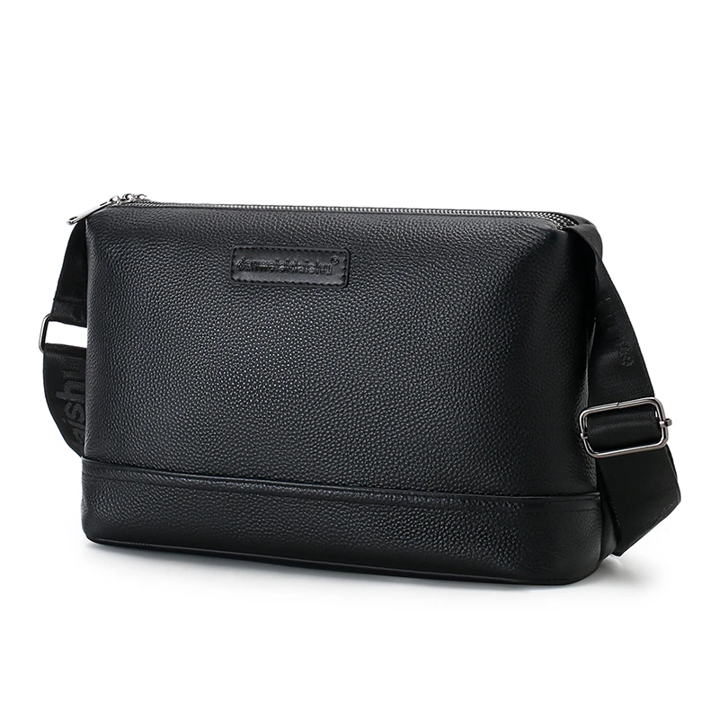 Men's genuine leather shoulder bags  cowhide crossbody bags сумка через плечо bag for man bolsos para hombre 가방