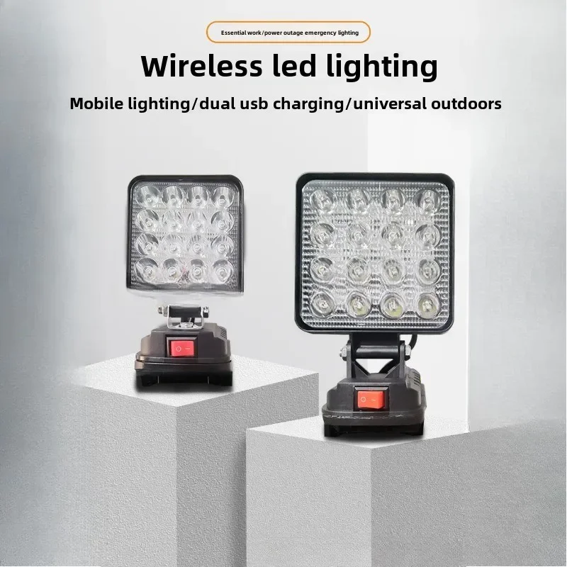 Led Light for Makita Battery 4In Portable Spotlights Cordless Outdoor Work Fishing Handheld Emergency Tool Light
