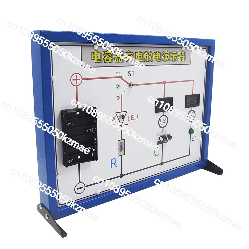 

Suitable for capacitor charging and discharging demonstrator digital