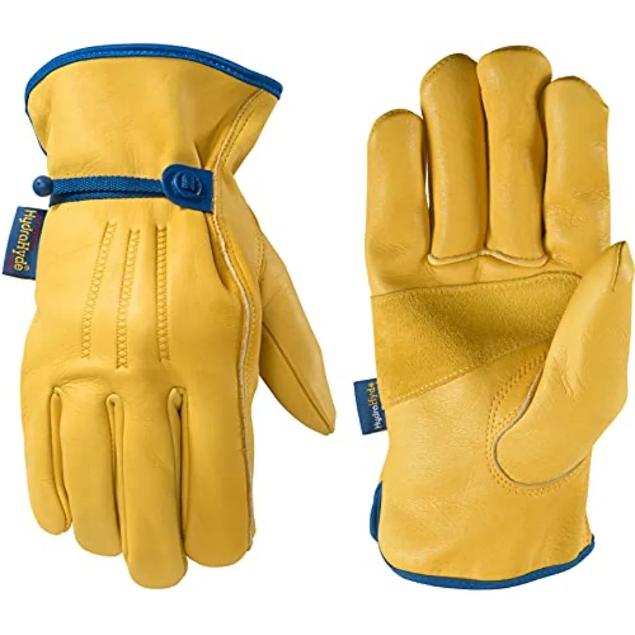

Men's HydraHyde Leather Water-Resistant Breathable Durable Ideal for Gardening Landscaping Ranching Heavy Duty Leather Saddleta