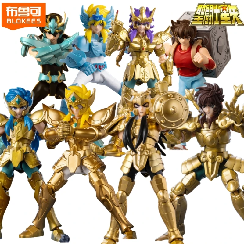

Строительный блок BLOKEES Saint Seiya Star Edition, Золотая наследие, весы Ширю Доко, сборная подвижная модель, орнамент, коллекционный подарок