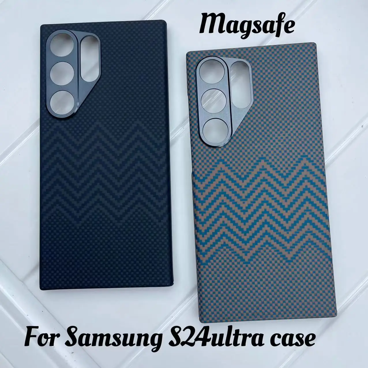 For Samsung Star River S24ultra True Carbon Fiber Phone Case Magnetic Shockproof Shockproof S24ultra Aramid Fiber Hard Case