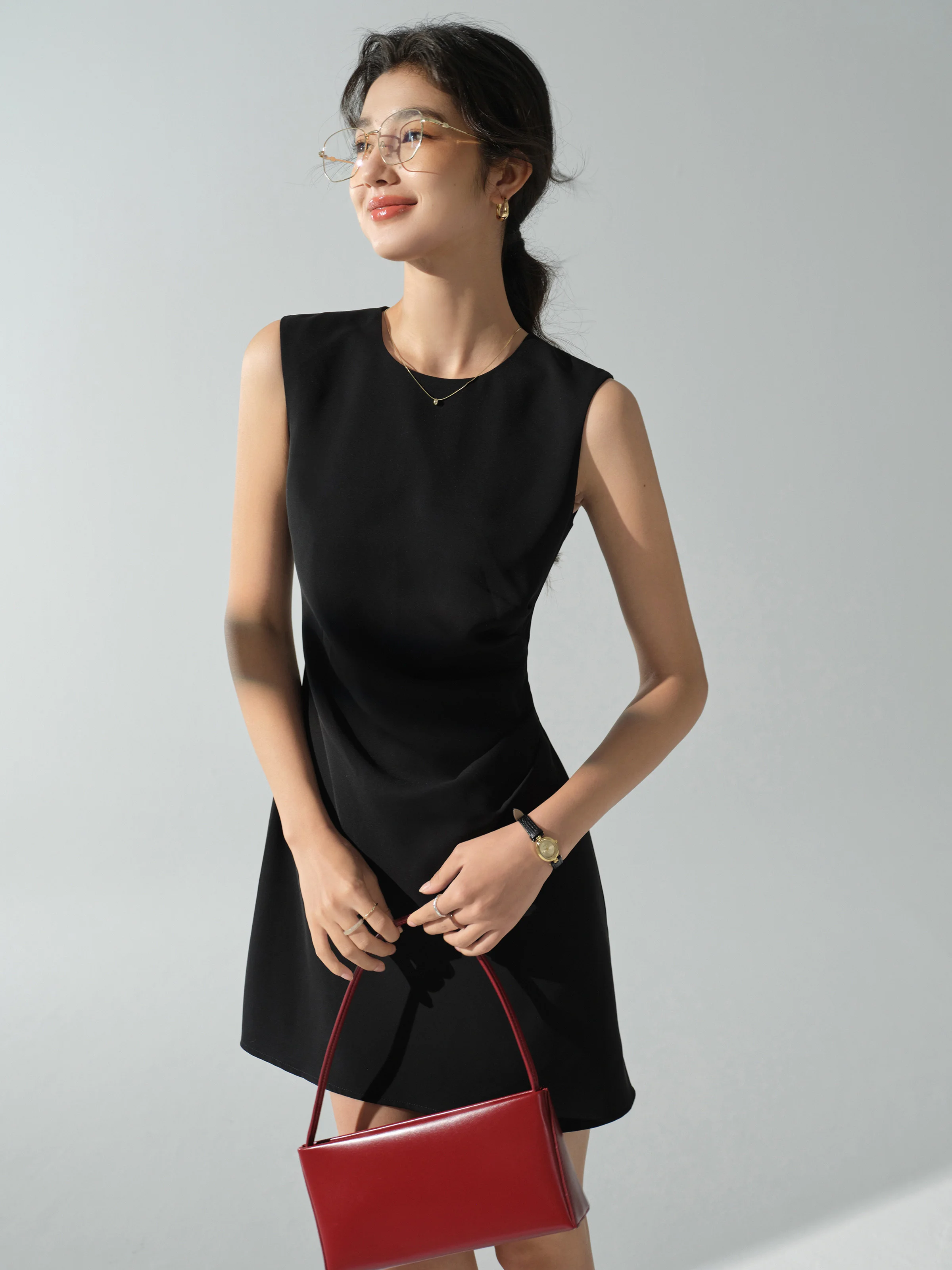 سترة نسائية أنيقة للخريف سترة سوداء بحاشية مقسمة سترة فضفاضة تناسب معطف مكتب غير رسمي عصري ملابس يومية ملابس احترافية