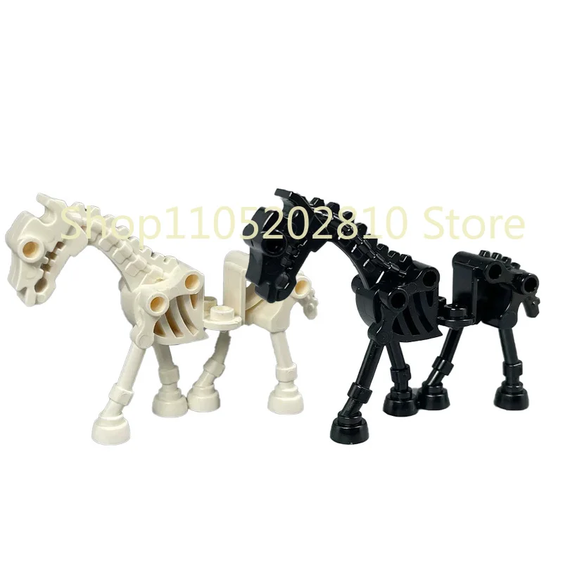 Halloween Totenkopf MOC Figuren Bausteine Mittelalterliches Skelett Ritter Armee DIY Integrierte Mini-Bausteine Buntes Dekoratives Spielzeug Geschenk