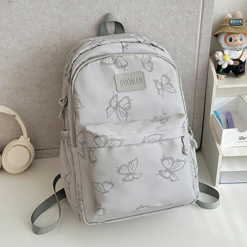 Stylish Large Capacity Laptop Backpack Simple Cute Girl Travel Backpack For Women With USB Charging Port