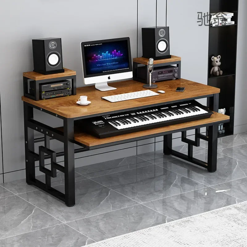 

Simple Modern Electric Piano Table Music Studio Workbench Synthesizer Table