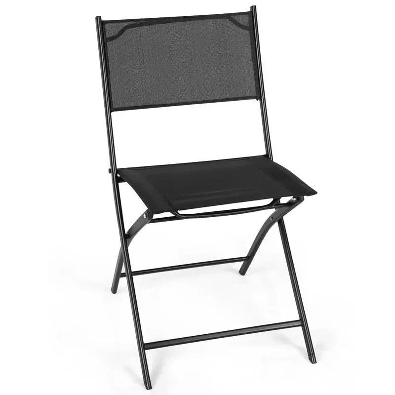 Portable Folding Metal Beach Chair Lightweight Camping Seat for Garden Balcony Terrace Outdoor Leisure Furniture Durable