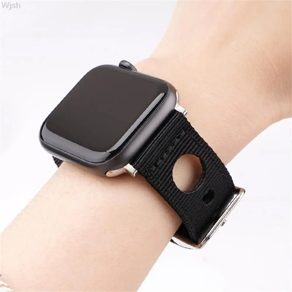 Ремешок нейлоновый для apple watch 7 6 5 SE 42/45 мм, Женский легкий Воздухопроницаемый Водонепроницаемый браслет для iWatch 40/44 мм serise 4 3 2 1