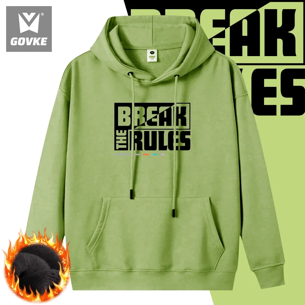 Break The Rules New in Hoodies & Sweatshirts Autumn and Winter Thick Men's Hoodies Individuality Brand High Quality Hoodie