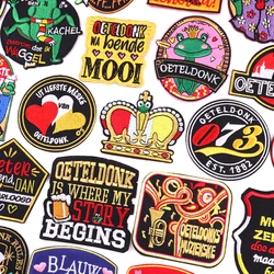 NEW Netherland Oeteldonk Emblem Embroidered Patches Netherland Carnival Patch Iron On Patches For Clothing Frog Patch Sew Badge