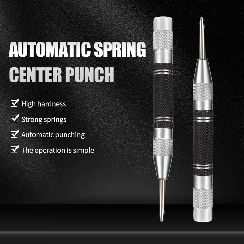 Automatic Center Punch Automatic Metal Punch Tool Woodworking Tool Loaded Marker Wood Chisel Hand Drill Drills Locator Drill Bit