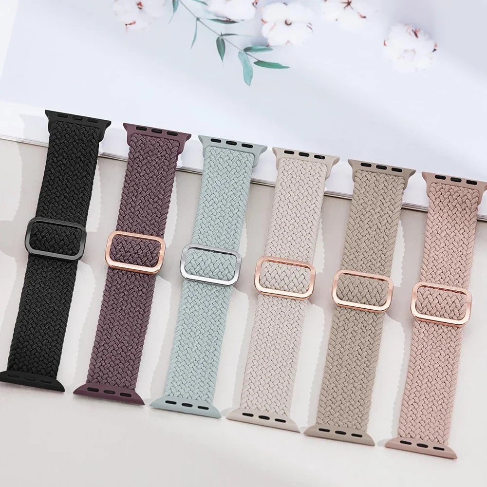 Intrecciato solo loop per cinturino Apple watch 46mm 45mm Ultra2 49mm 44mm 40mm 41mm 42mm bracciale elastico serie 10 9 8 7 5 se 6 4 cinturino