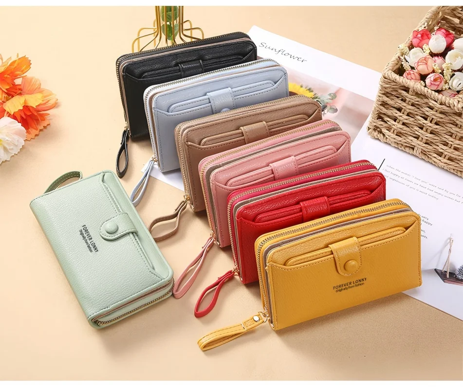 

Short Women's Wallet Large Capacity Money Clip Women's Purse PU Leather Money Pouch Small Coin Card Holder New Women's Wallet