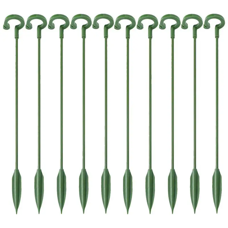 Plant Support 10 Packs Plant Support Stake Garden Single Stemmed Plant Support Hoops Plant Prop For Flowers Orchid Tomatoes Peon